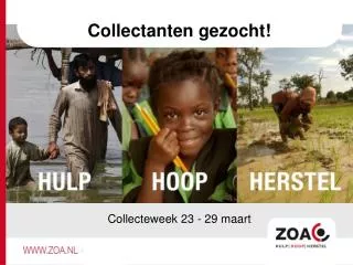 collectanten gezocht