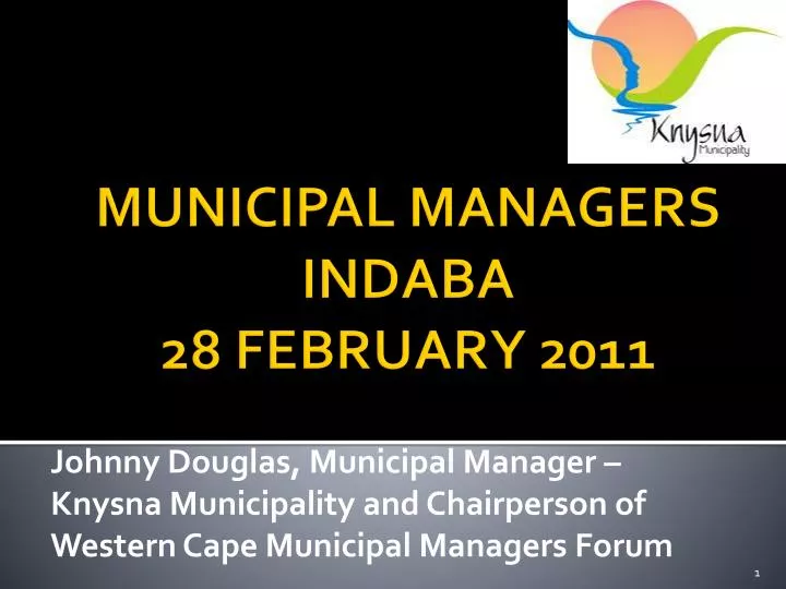 municipal managers indaba 28 february 2011