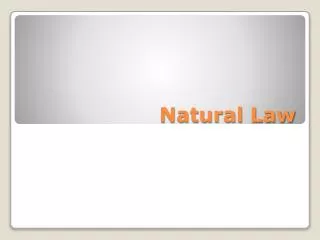 natural law