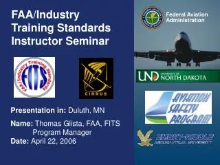 FAA/Industry Training Standards Instructor Seminar
