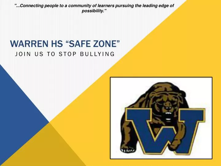 warren hs safe zone