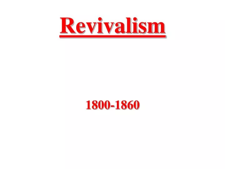 revivalism