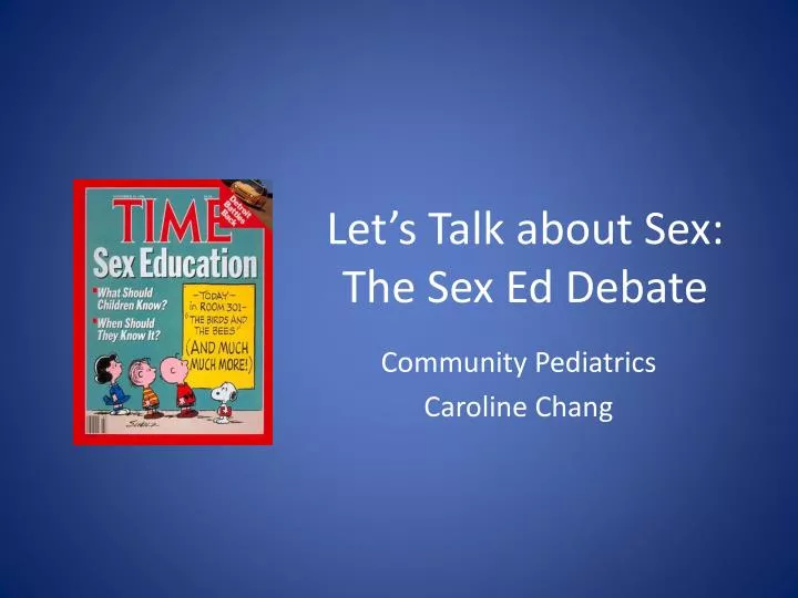 let s talk about sex the sex ed debate
