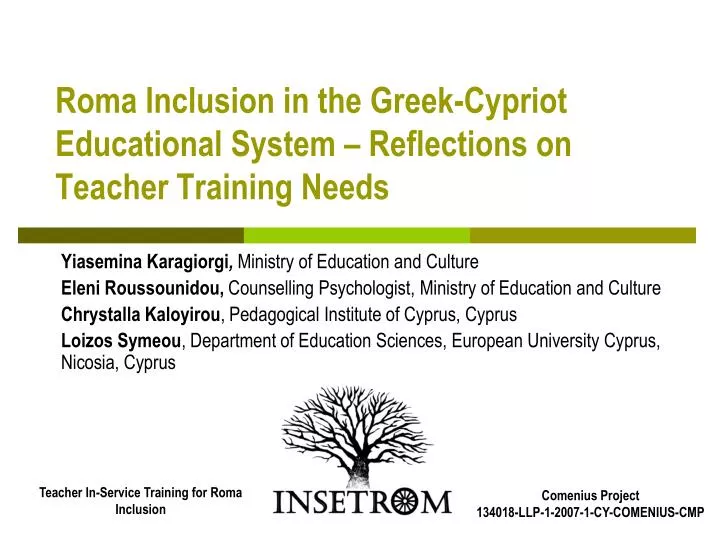 roma inclusion in the greek cypriot educational system reflections on teacher training needs