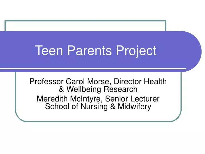 teen parents project
