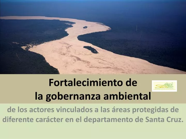 fortalecimiento de la gobernanza ambiental