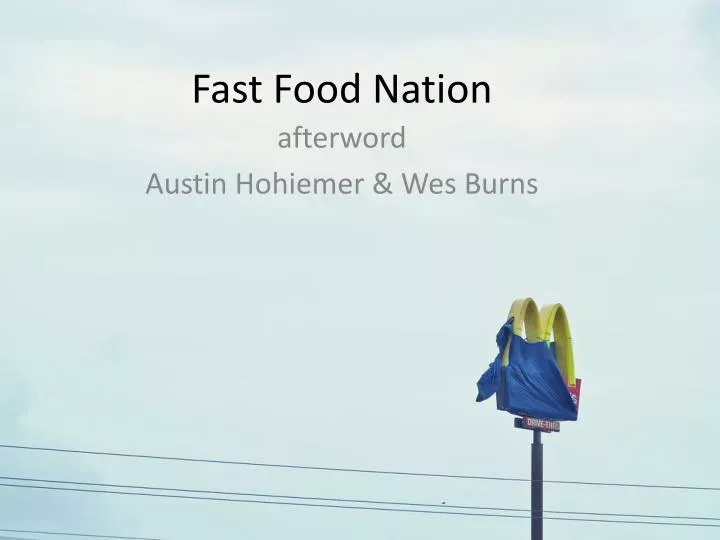 fast f ood nation