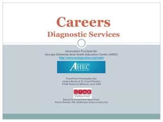 Careers Diagnostic Services