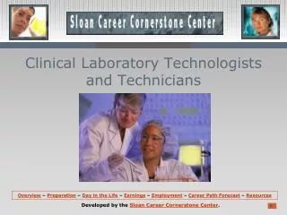 Clinical Laboratory Technologists and Technicians