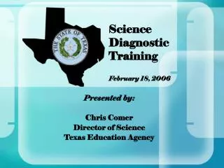 Science Diagnostic Training February 18, 2006