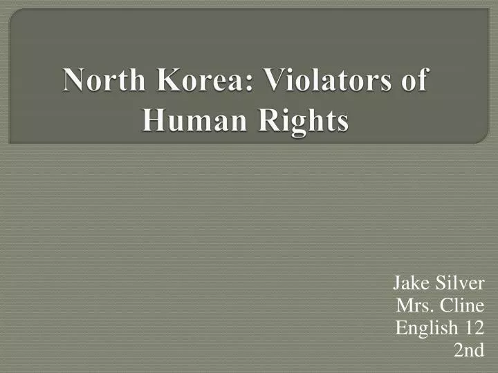 north korea violators of human rights