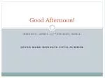 Good Afternoon! - slide 1