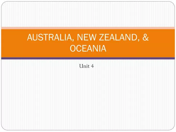 australia new zealand oceania