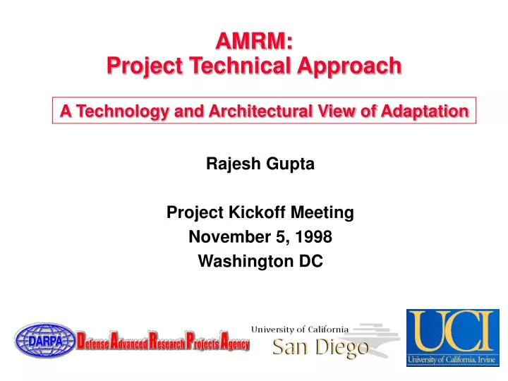 amrm project technical approach