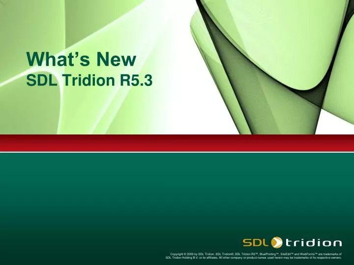 what s new sdl tridion r5 3