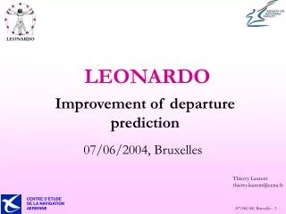 Improvement of departure prediction