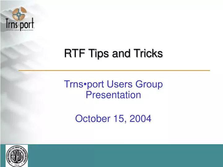 rtf tips and tricks