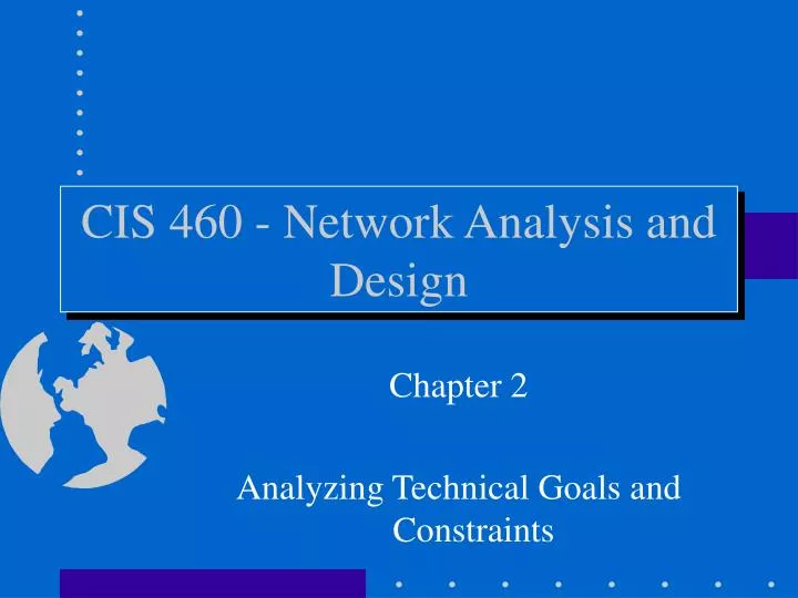 cis 460 network analysis and design