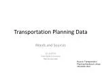 Transportation Planning Data - slide 1