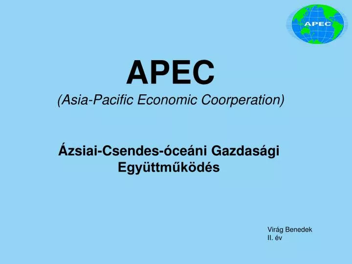 apec asia pacific economic coorperation