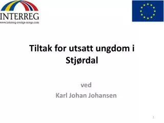 tiltak for utsatt ungdom i stj rdal