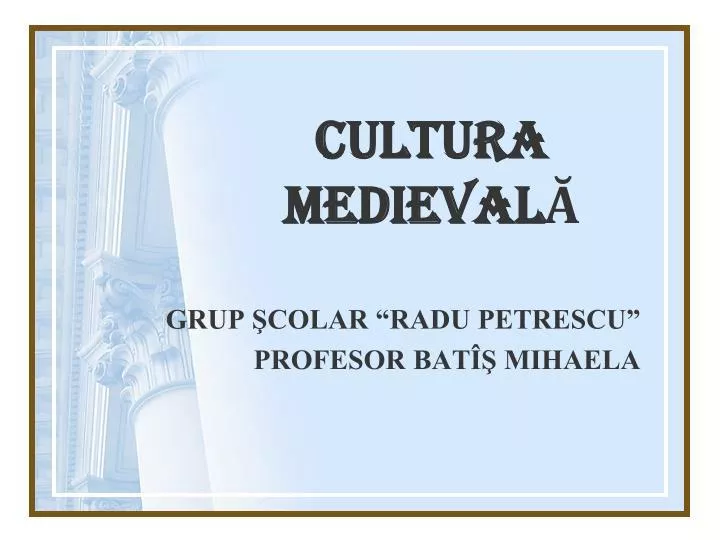 cultura medieval