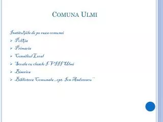 Comuna Ulmi