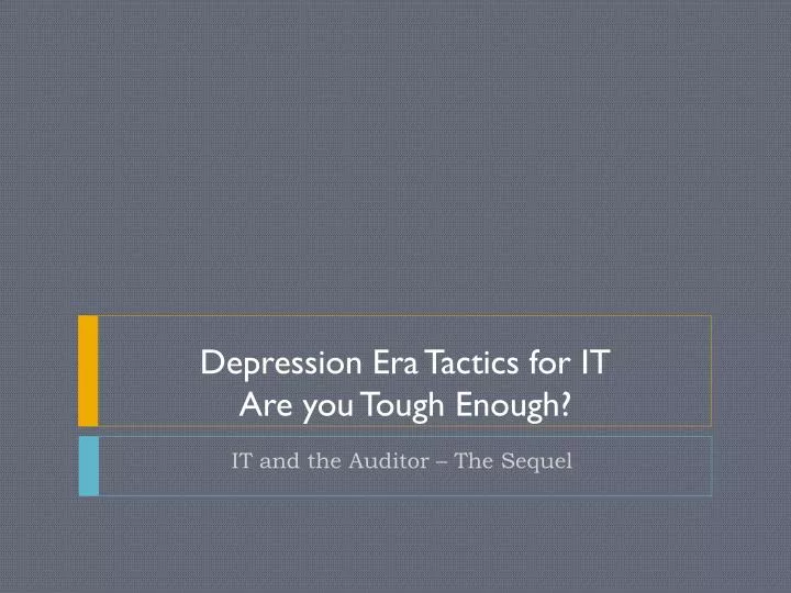 it and the auditor the sequel