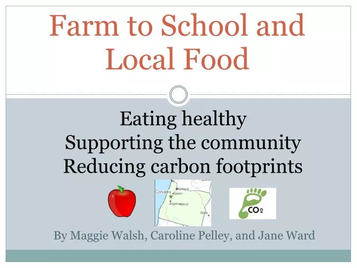 farm to school and local food