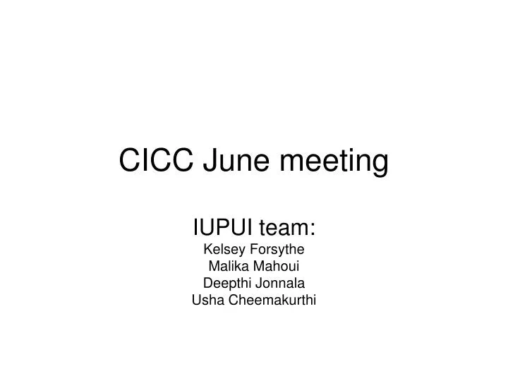cicc june meeting