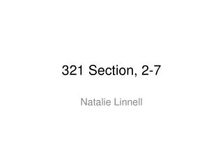 321 Section, 2-7