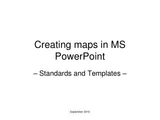 Creating maps in MS PowerPoint
