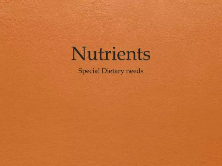 nutrients