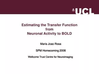 Estimating the Transfer Function from Neuronal Activity to BOLD