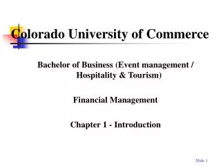 Colorado University of Commerce
