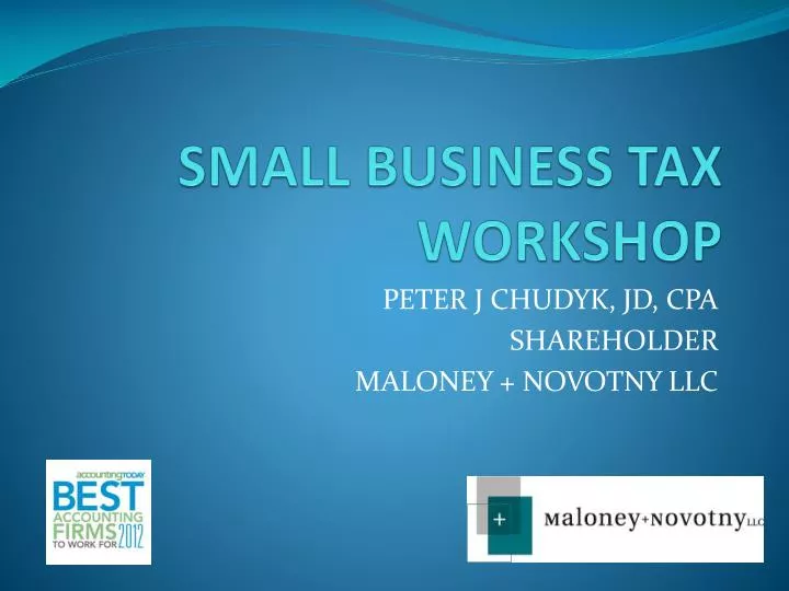 small business tax workshop