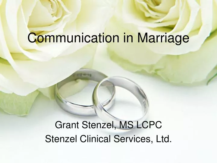 communication in marriage