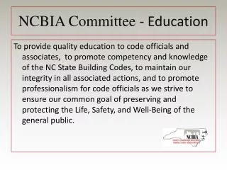 NCBIA Committee - Education