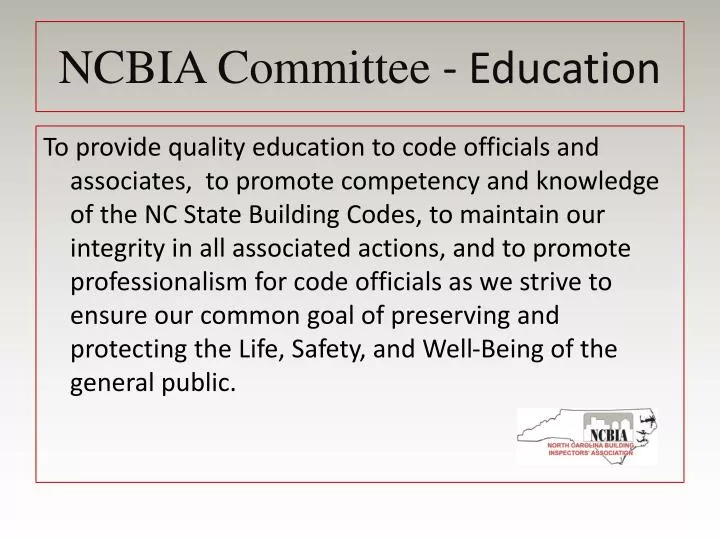 ncbia committee education