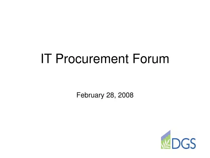 it procurement forum