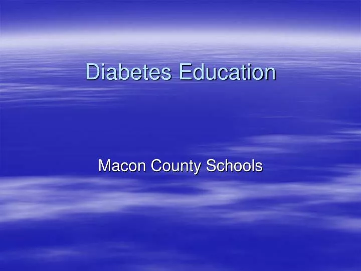 diabetes education