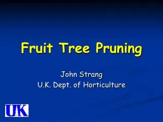 Fruit Tree Pruning