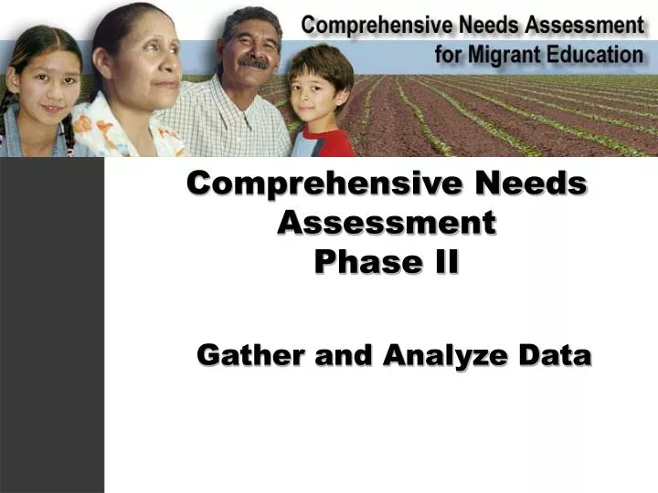 comprehensive needs assessment phase ii