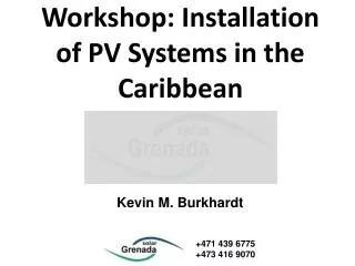 Workshop: Installation of PV Systems in the Caribbean