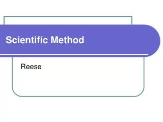 scientific method