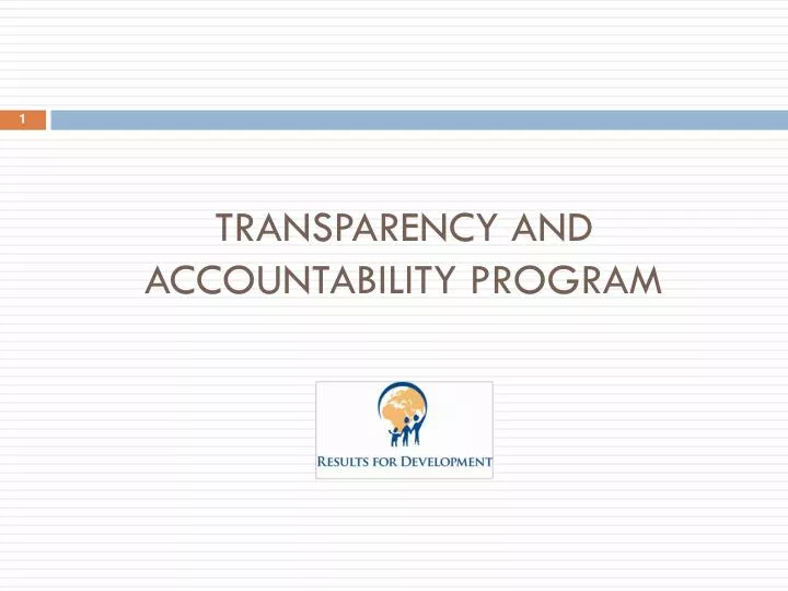 transparency and accountability program