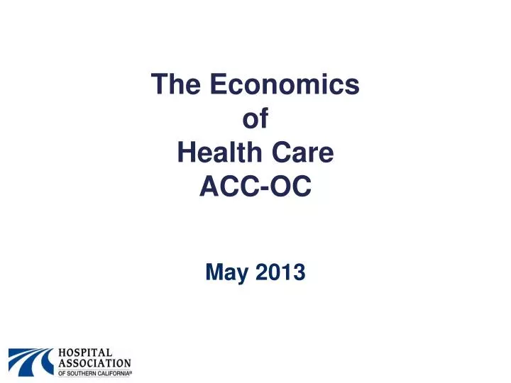 the economics of health care acc oc