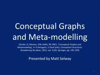 Conceptual Graphs and Meta-modelling