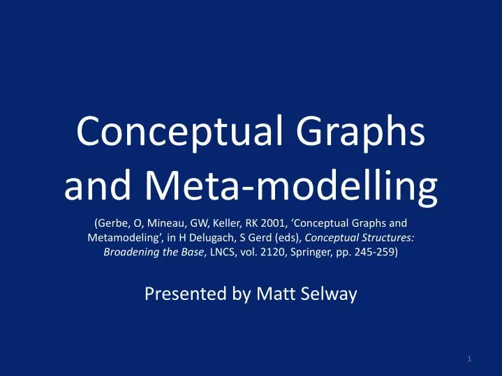 conceptual graphs and meta modelling