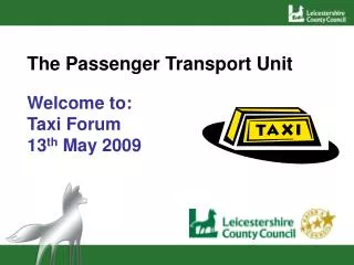 The Passenger Transport Unit